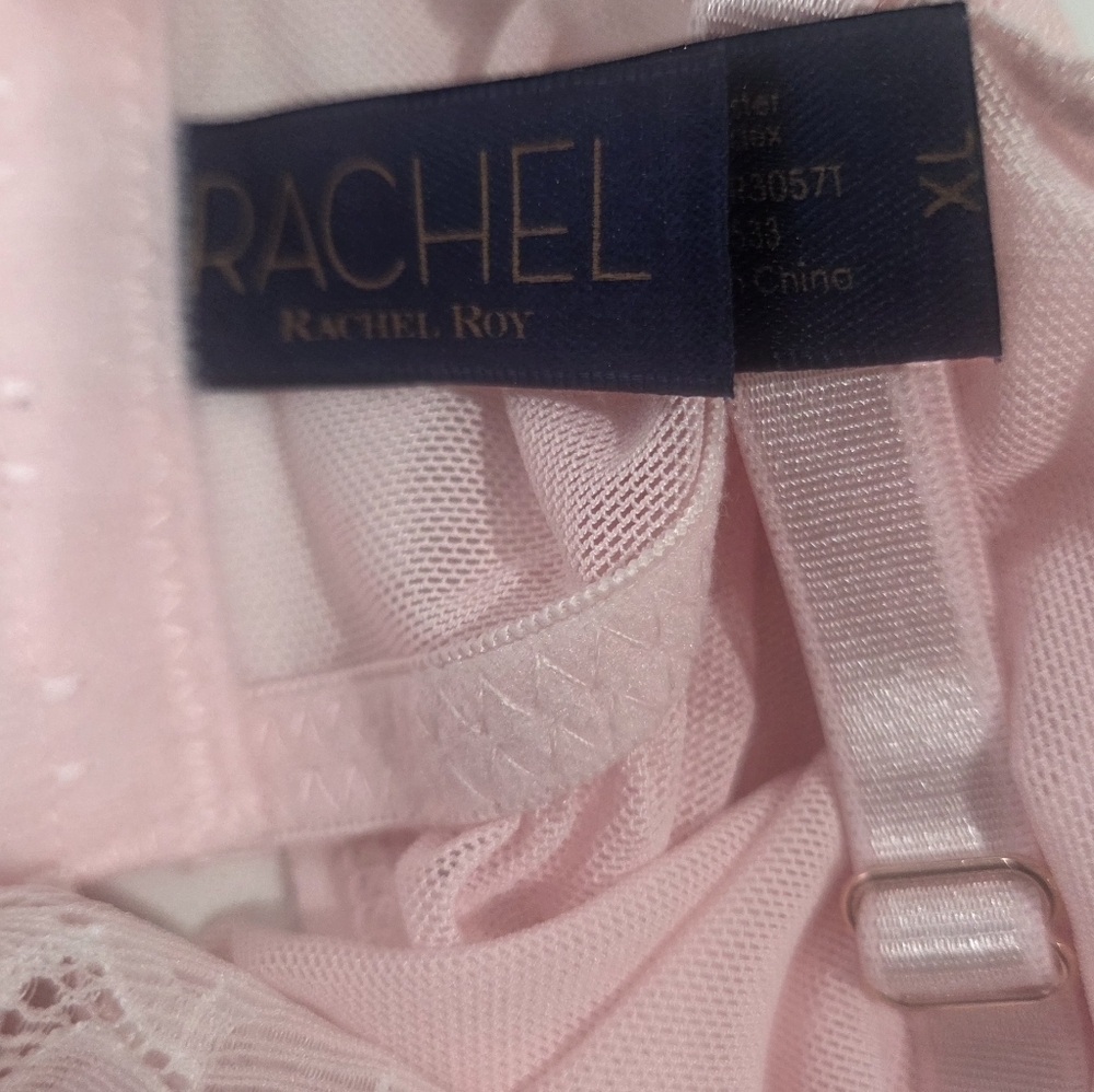 Chic Light Pink Lace Chemise Rachel Xl. - Picture 6 of 8